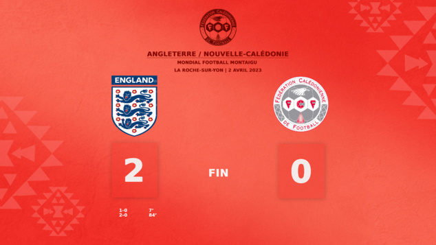 ANGLETERRE 2 - 0 NOUVELLE CALEDONIE | Mondial Football Montaigu (matchs 1 - groupe B)