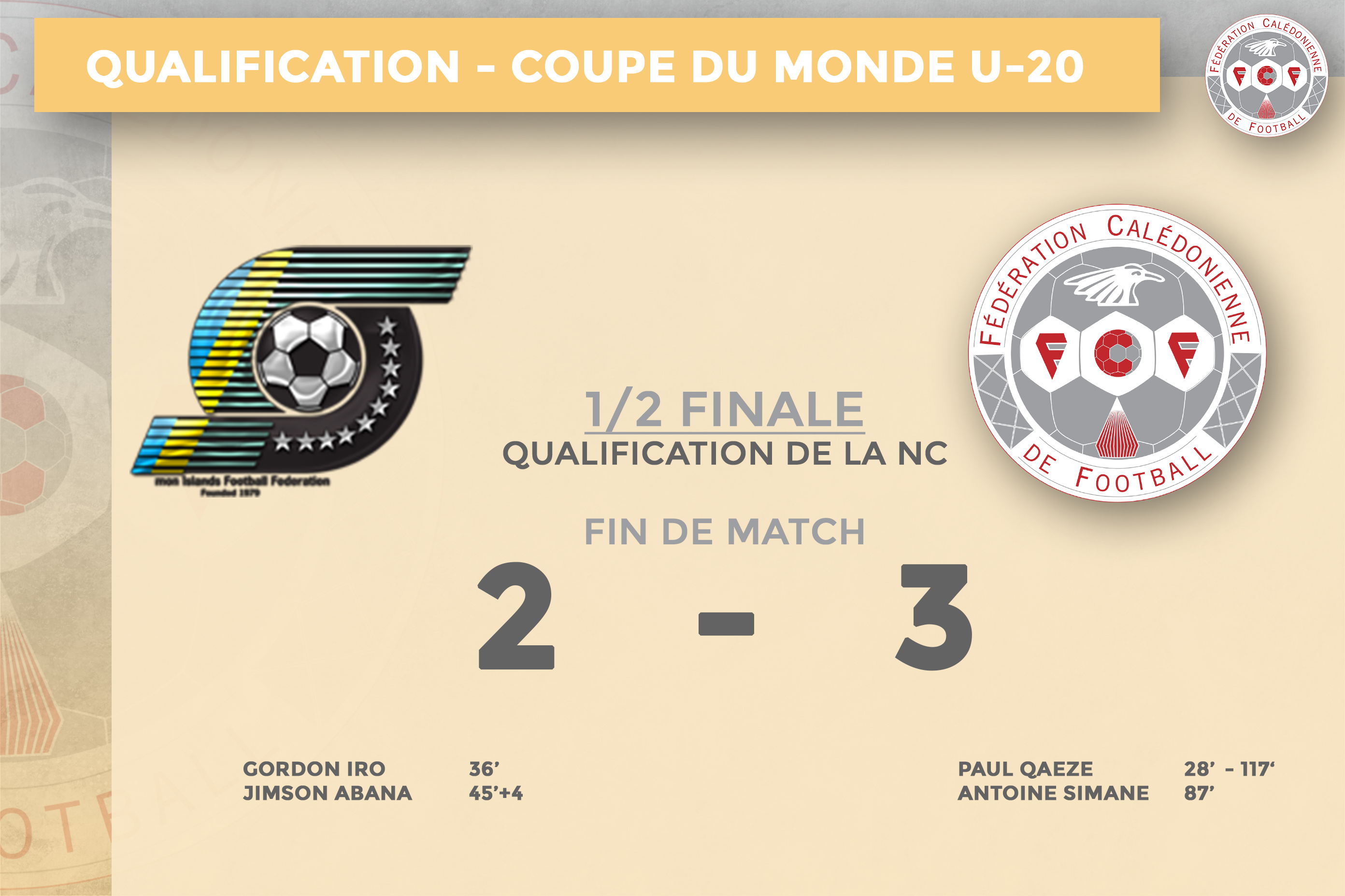 GO TO CHILI (!) | Qualification de la Nouvelle-Calédonie à la COUPE DU MONDE U-20 de la FIFA 