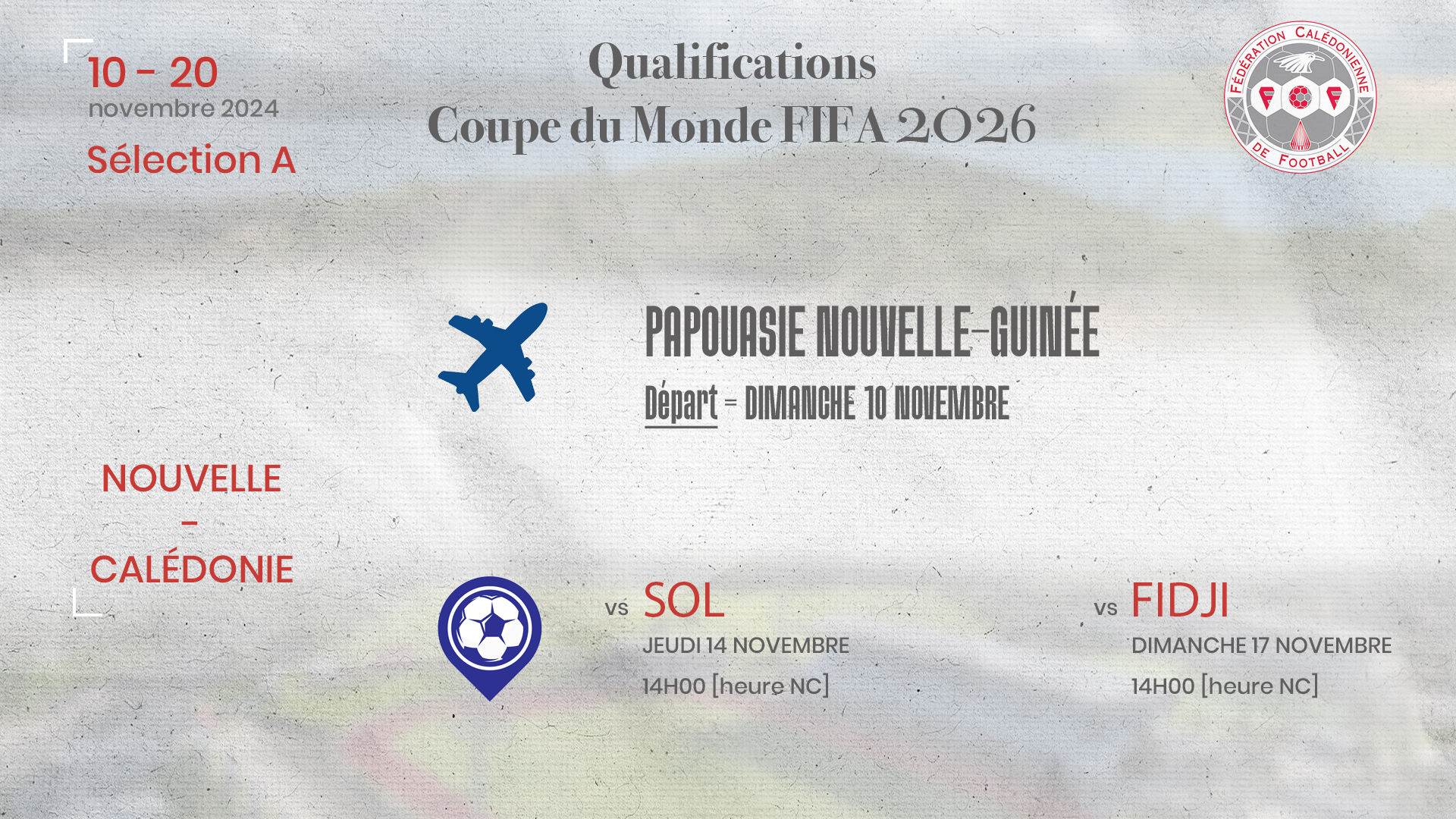 Les cagous bien arrivés à PORT-MORESBY (PNG) | Sélection A - Qualifications Coupe du Monde 