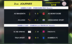 Résultats, classement J2 - Championnat FCF U18 