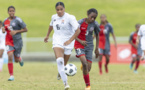 Les Filles cagous finissent 4ème de la compétition après s'être inclinées 1 but à 0 face aux TONGA ce samedi lors de la finale pour la 3ème place [Crédit Photo : OFC via Phototek]