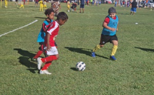 La joie de nos petits footballeurs et footballeuses de refouler les pelouses. Crédit Photos FCF